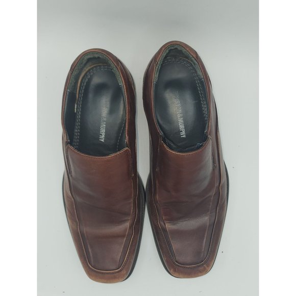 Johnston and Murphy Square Toe Pull-On Dress Shoe Loafer Men's size 8 - Picture 2 of 5